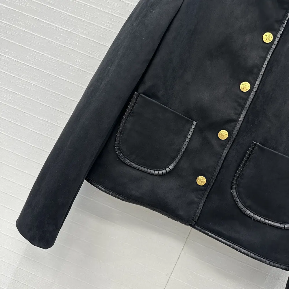 Celine Women Straight Blouson Jacket In Suede - image 8