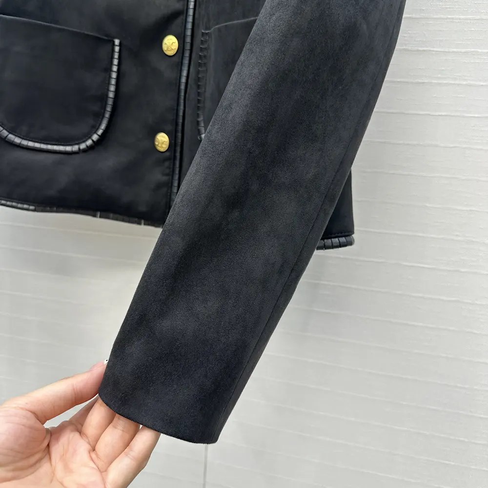Celine Women Straight Blouson Jacket In Suede - image 7
