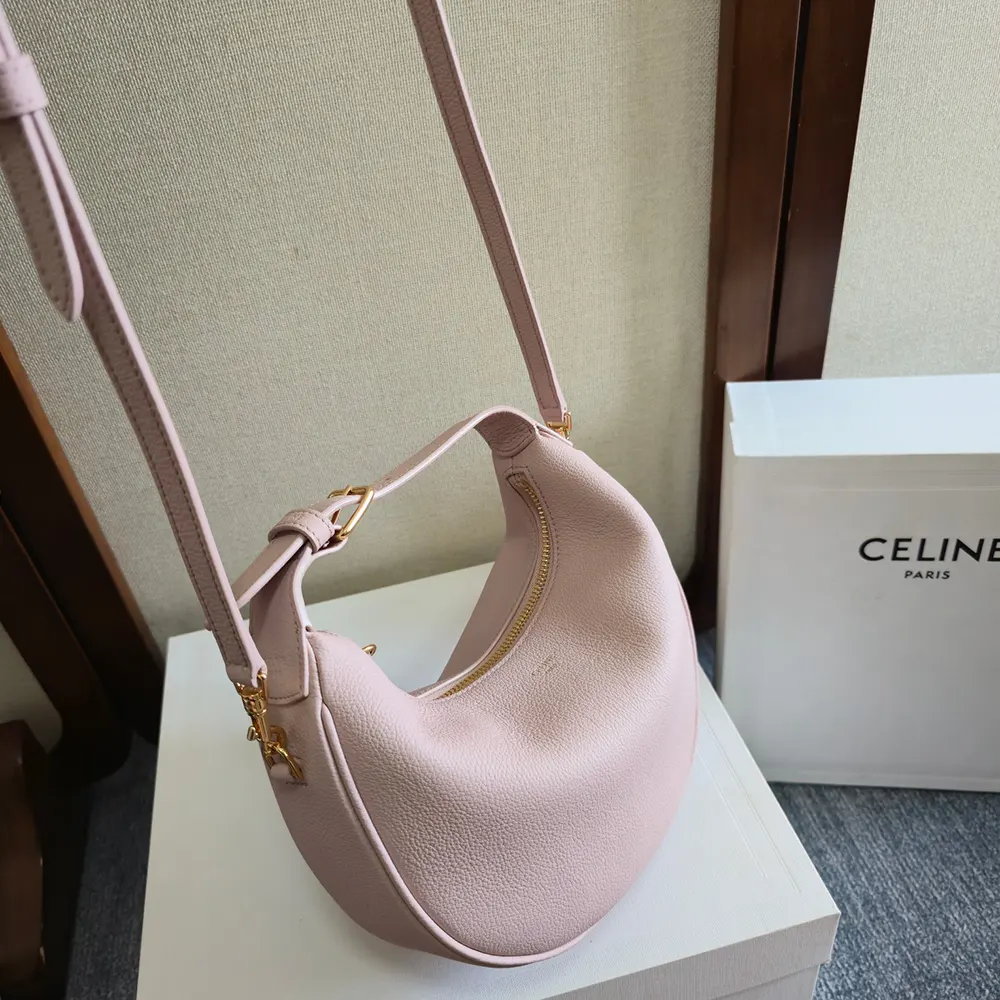 Celine Women Teen Celine Lulu in Grained Calfskin-Pink - image 4