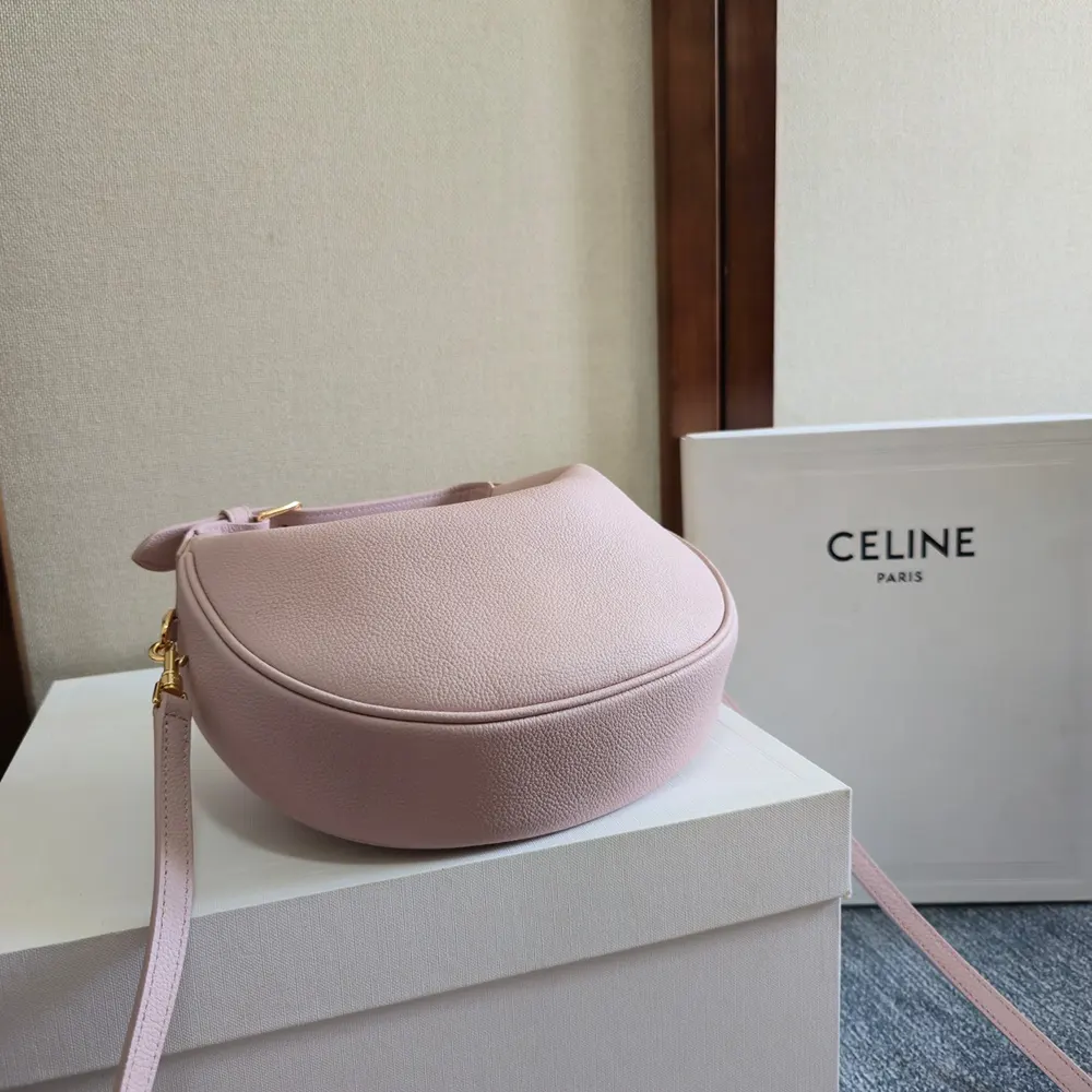 Celine Women Teen Celine Lulu in Grained Calfskin-Pink - image 6