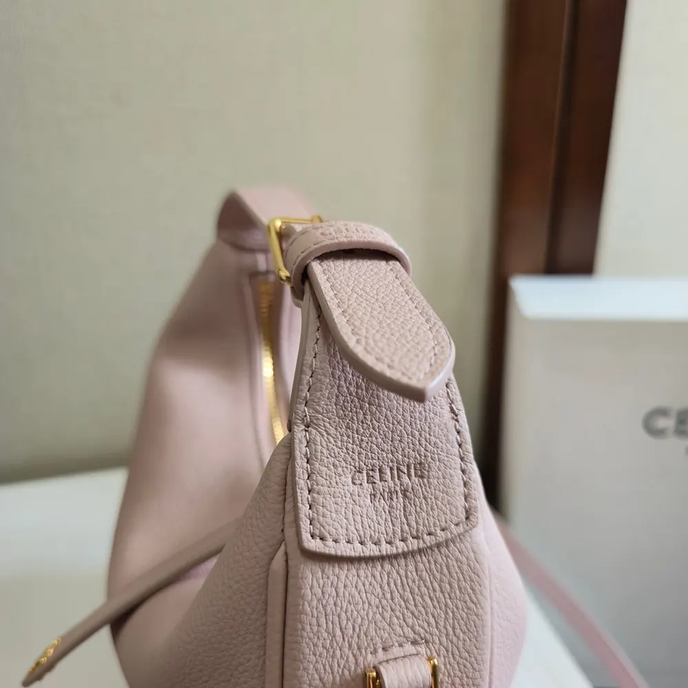 Celine Women Teen Celine Lulu in Grained Calfskin-Pink - image 7