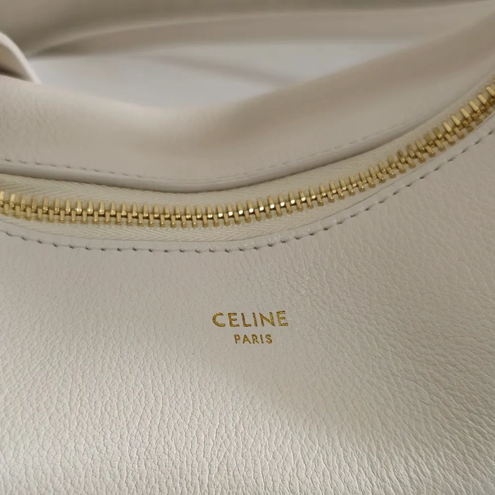 Celine Women Teen Celine Lulu in Grained Calfskin-White - image 8
