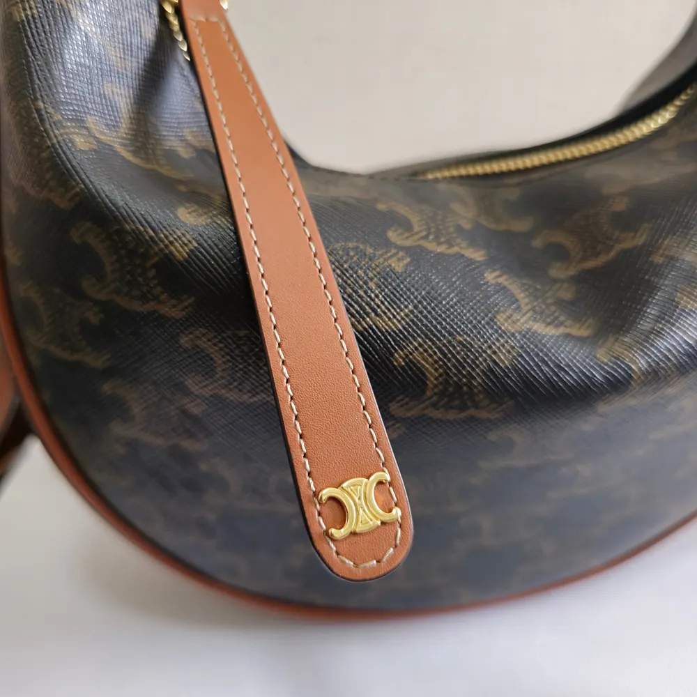 Celine Women Teen Celine Lulu in Triomphe Canvas and Calfskin - image 8