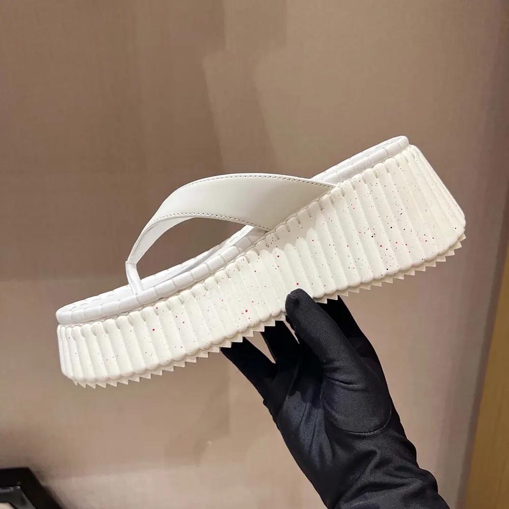 Chloe Women Nama Wedge Slide-White - image 7