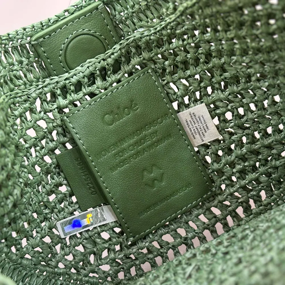 Chloe Women Summer Banana Hobo Bag In Raffia-Green - image 10