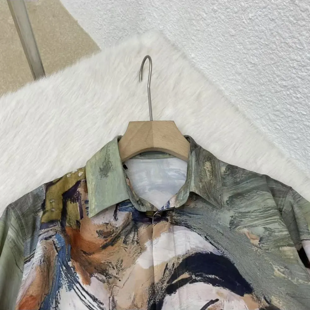 Dior Men Duncan Grant and Charleston Shirt Multicolor Cotton and Silk Poplin - image 4