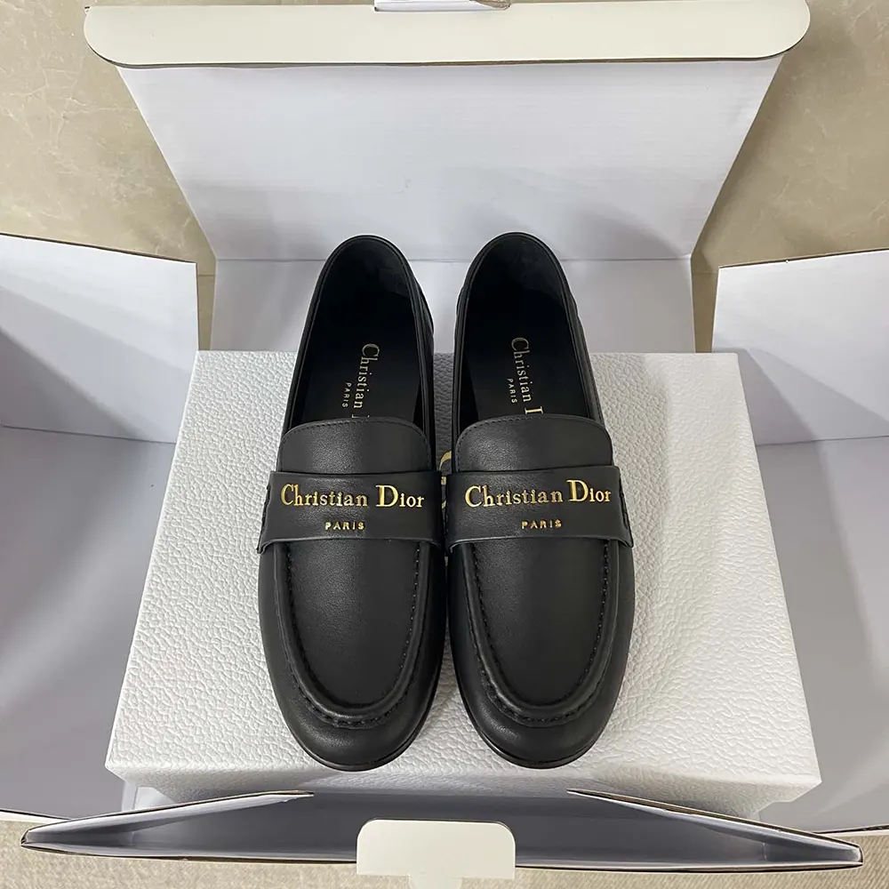 Side profile showcasing sleek silhouette of Dior Women Boy Loafer