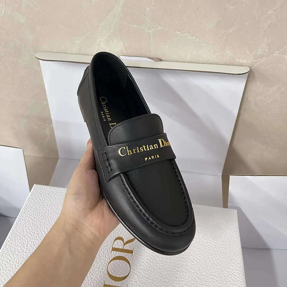 Dior Women Boy Loafer Black Supple Calfskin - image 5
