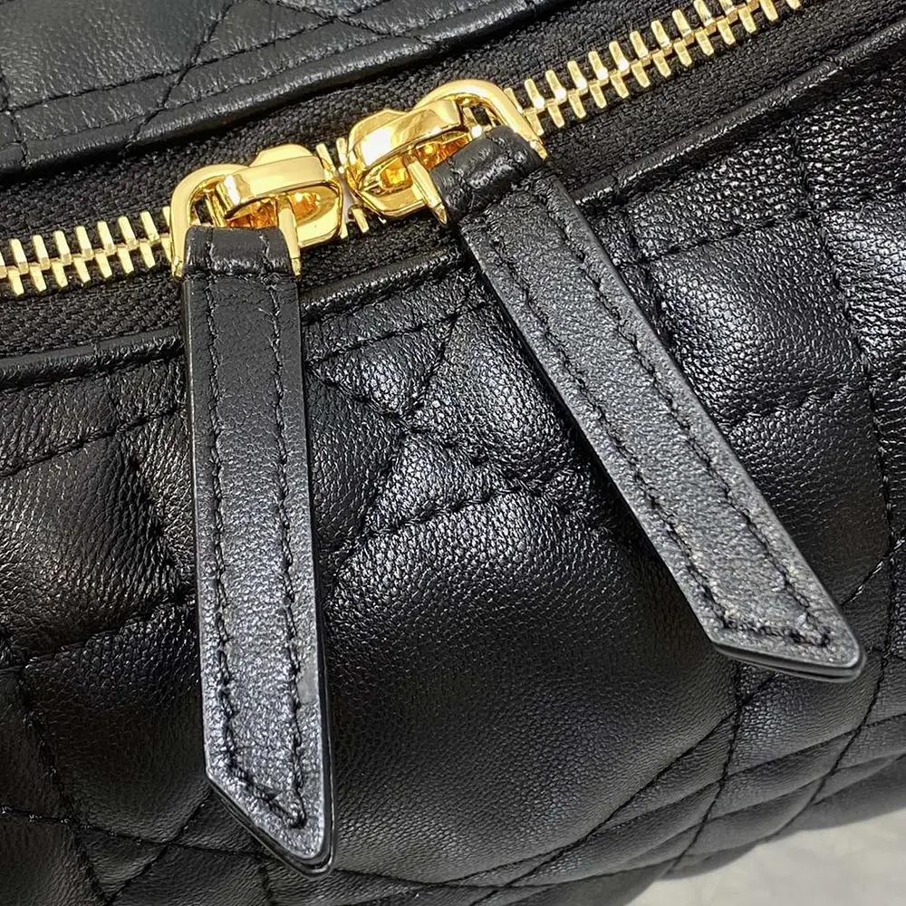 Dior Women Medium D-Dream Bag Black Macrocannage Lambskin - image 9