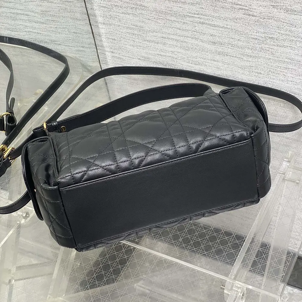 Dior Women Medium D-Dream Bag Black Macrocannage Lambskin - image 6