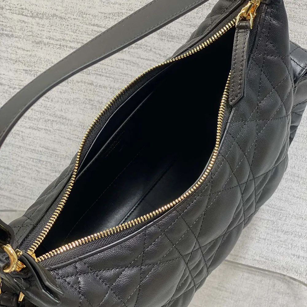 Dior Women Medium D-Dream Bag Black Macrocannage Lambskin - image 7
