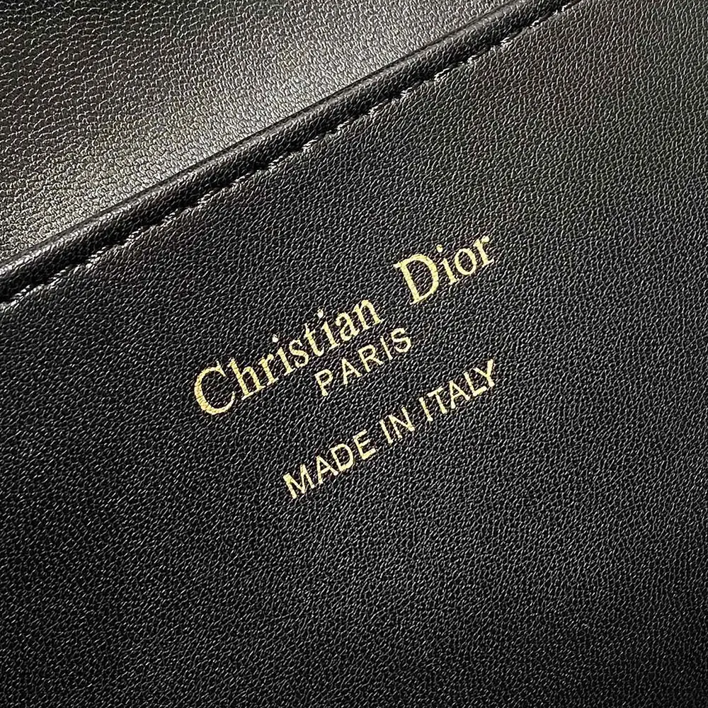 Dior Women Medium Dior Caro Backpack Black Tweed with White Cannage Motif - image 10