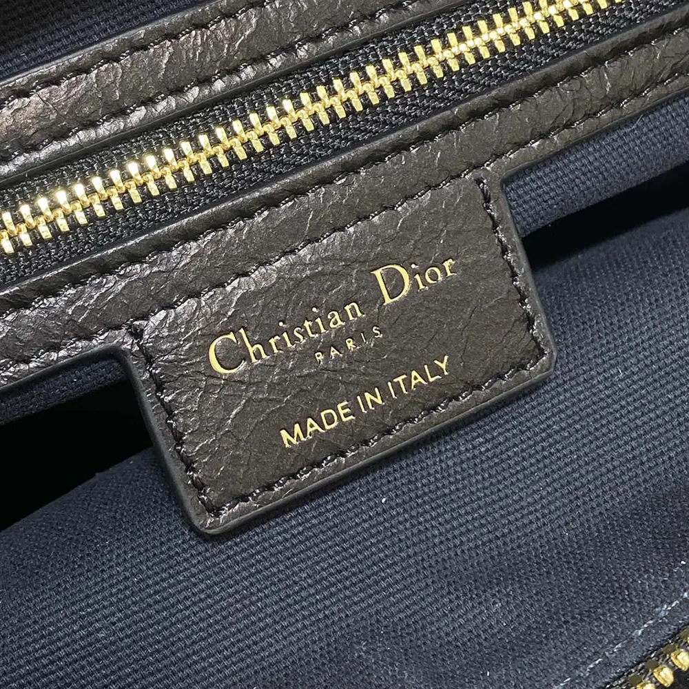 Dior Women Small Grand Tour Bowling Bag Black Crinkled Calfskin - image 10