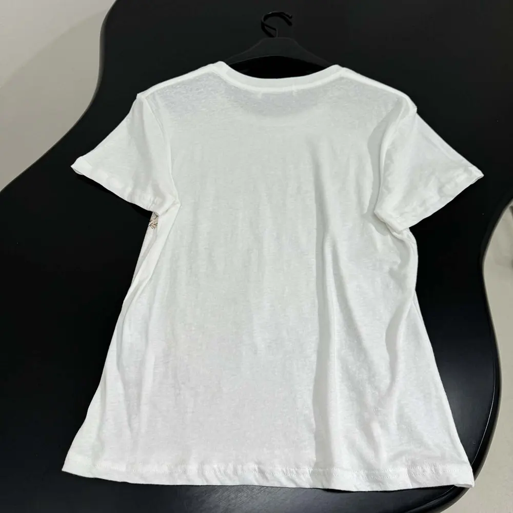 Dior Men T-Shirt White Cotton Jersey with Multicolor Dior Astral Flowers Motif - image 10