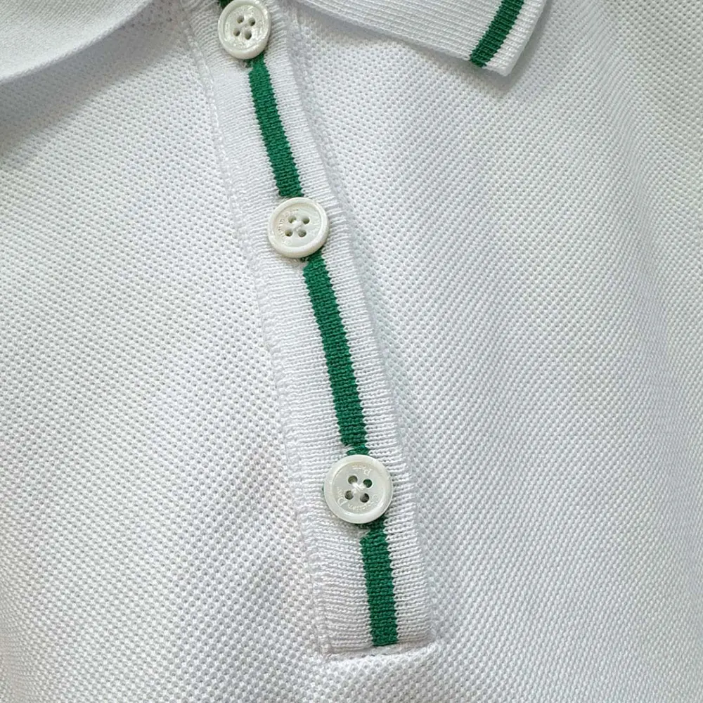 Dior Women Vibe Sleeveless Polo Shirt White Cotton Jersey with Pine Green Dior Graphique Motif - image 8