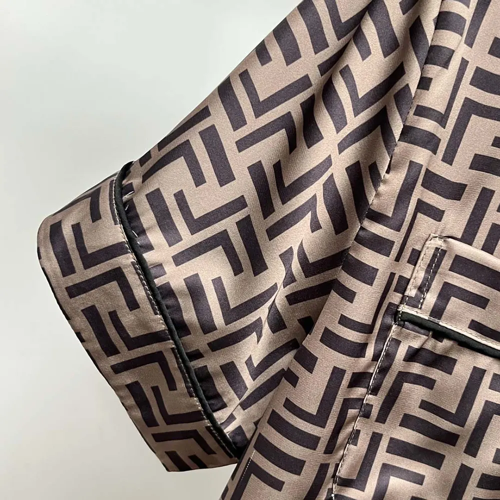 Fendi Men FF Short-Sleeved Silk Pajama Set - image 7