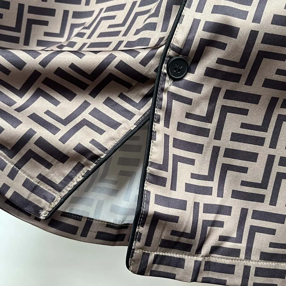Fendi Men FF Short-Sleeved Silk Pajama Set - image 5