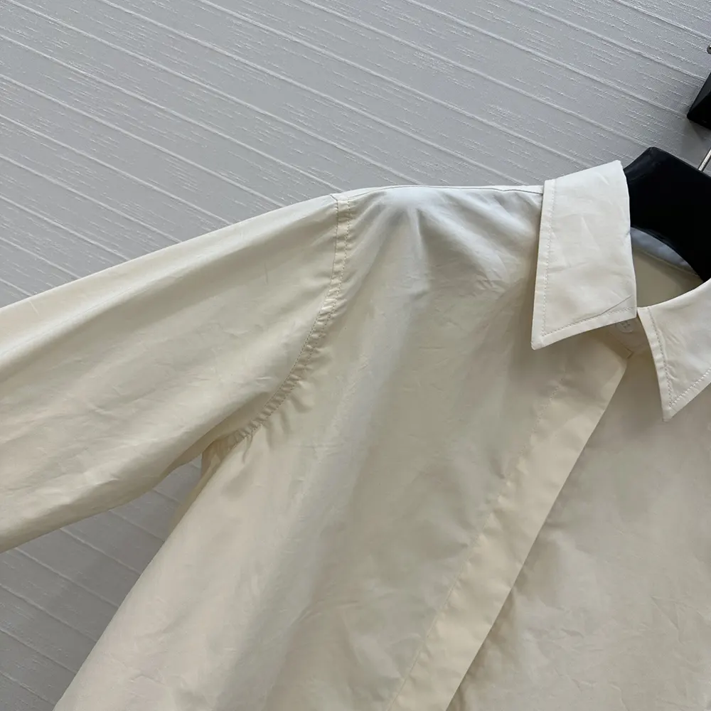Fendi Women White Cotton Poplin Shirt - image 5