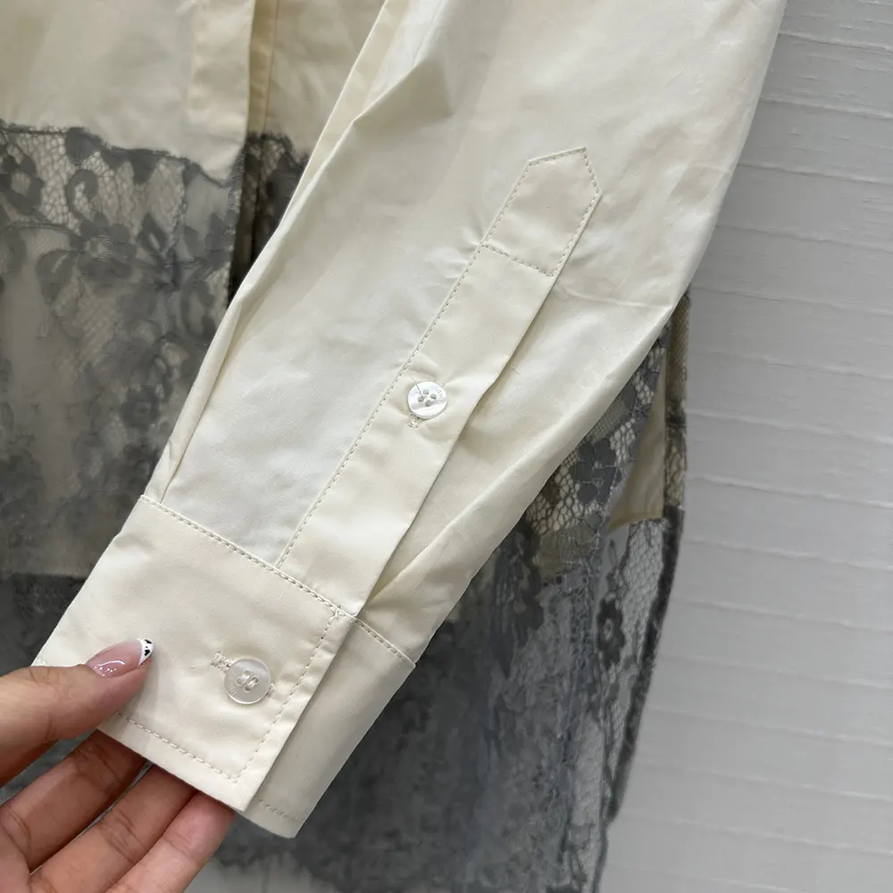 Fendi Women White Cotton Poplin Shirt - image 7