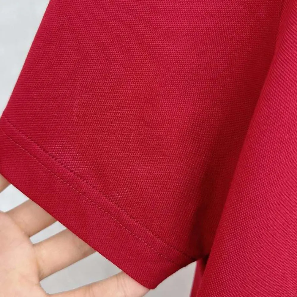 Hermes Men Polo Shirt with Pocket-Red - image 6