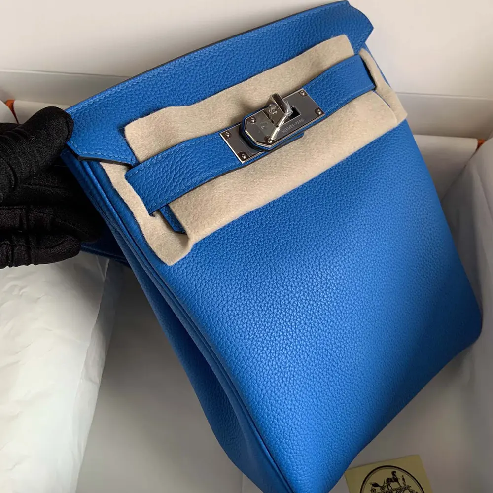 Hermes Unisex Hac A Dos PM Backpack-Blue - image 7