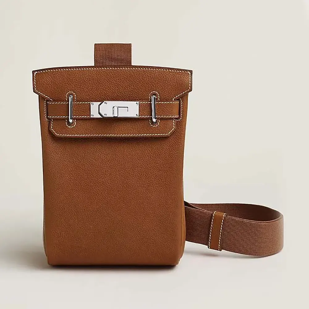 Hermes Unisex Hac A Dos PM Backpack-Brown