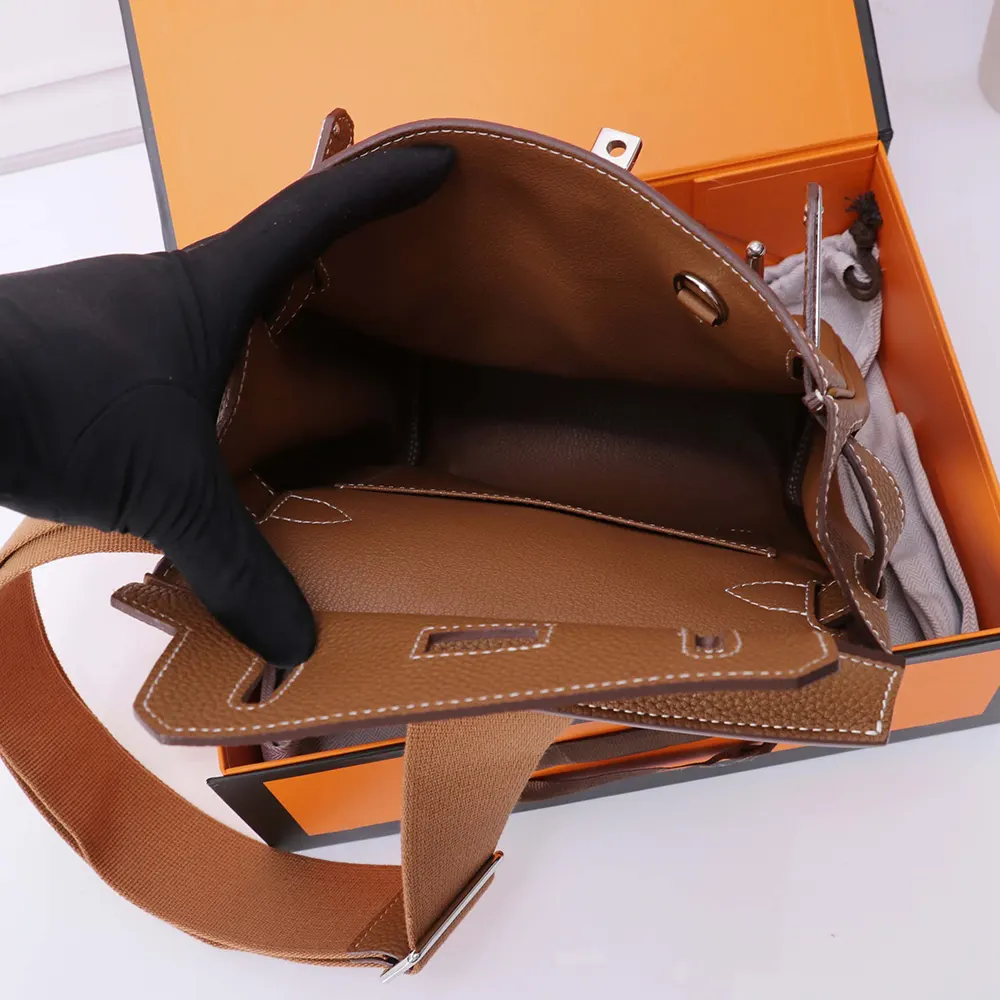 Hermes Unisex Hac A Dos PM Backpack-Brown - image 6