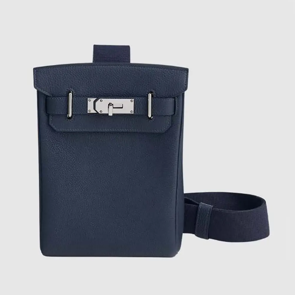 Hermes Unisex Hac A Dos PM Backpack-Navy