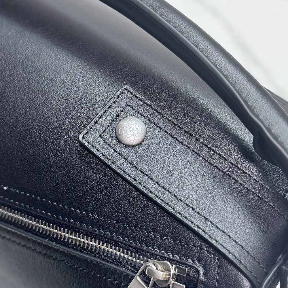 Loewe Unisex Small Puzzle Biker Bag-Black - image 7