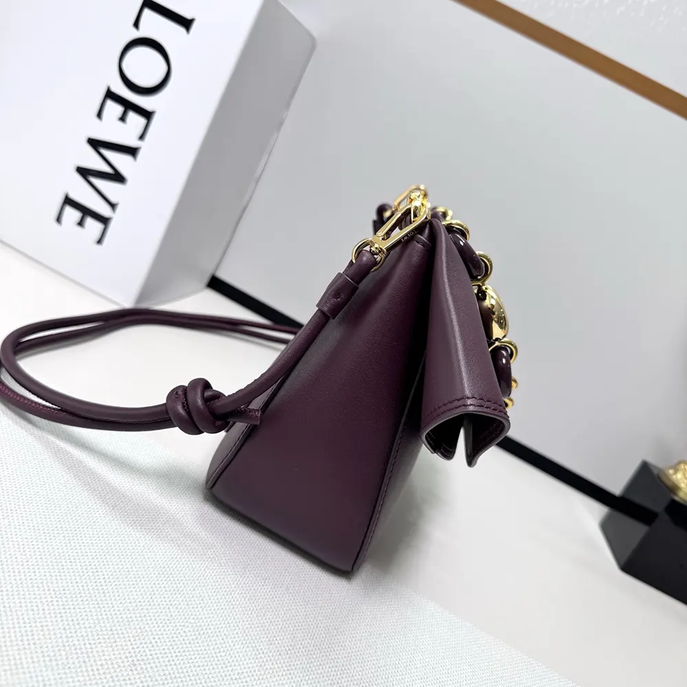 Loewe Women Medium Ola Bag in Smooth Calfskin-Dark Burgundy - image 4