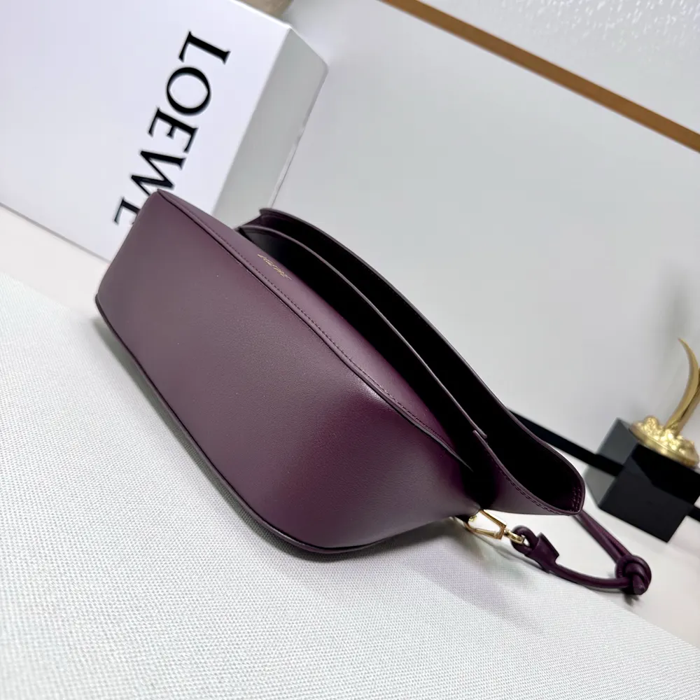 Loewe Women Medium Ola Bag in Smooth Calfskin-Dark Burgundy - image 5