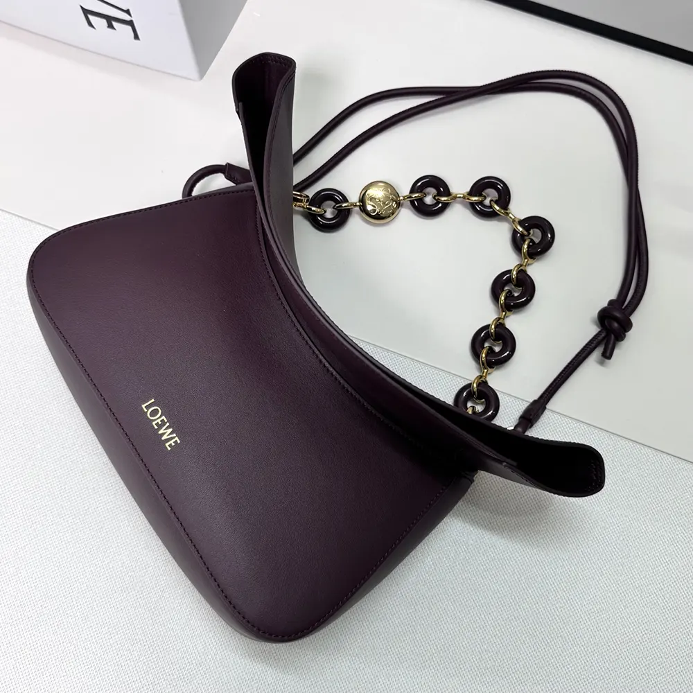 Loewe Women Medium Ola Bag in Smooth Calfskin-Dark Burgundy - image 6
