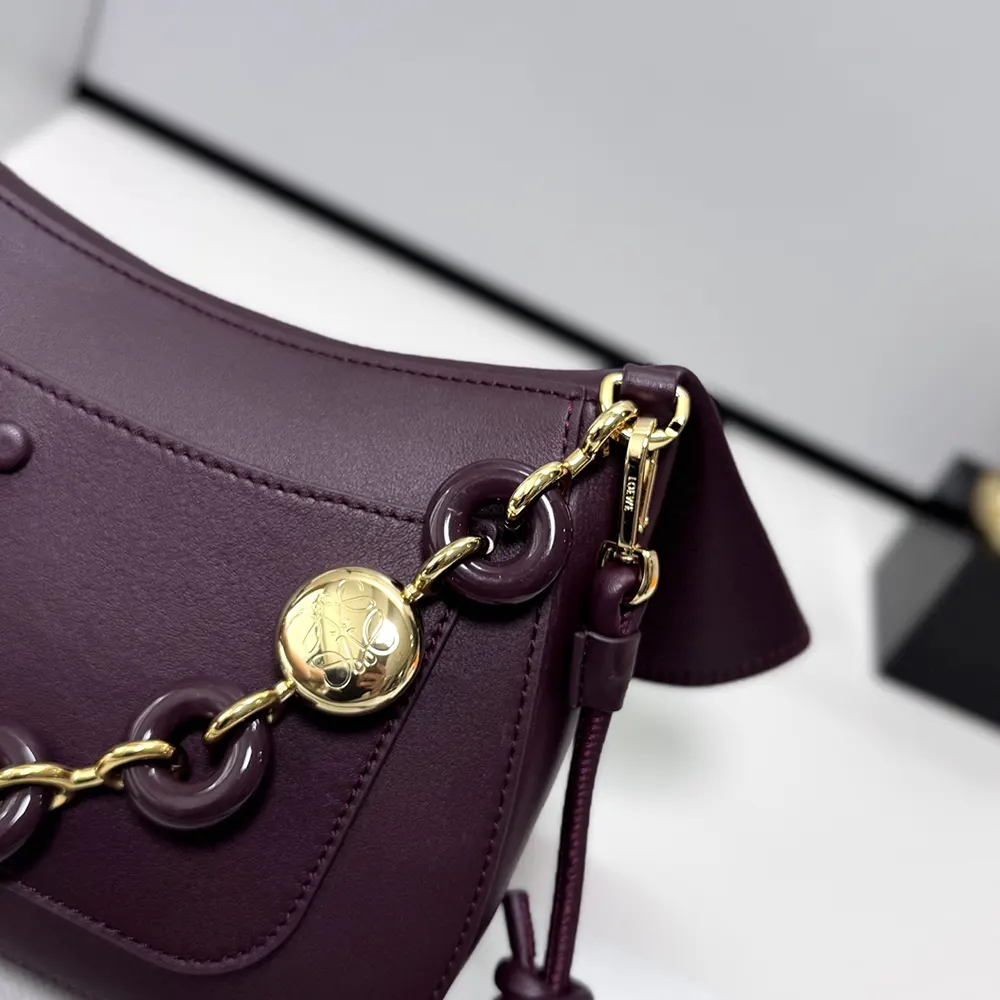 Loewe Women Medium Ola Bag in Smooth Calfskin-Dark Burgundy - image 8