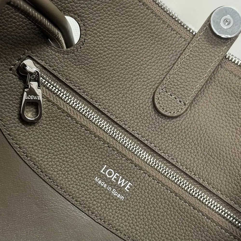 Loewe Women Small Madrid Bag in Supple Grained Calfskin-Gray - image 7