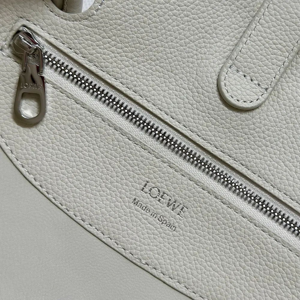 Loewe Women Small Madrid Bag in Supple Grained Calfskin-White - image 10