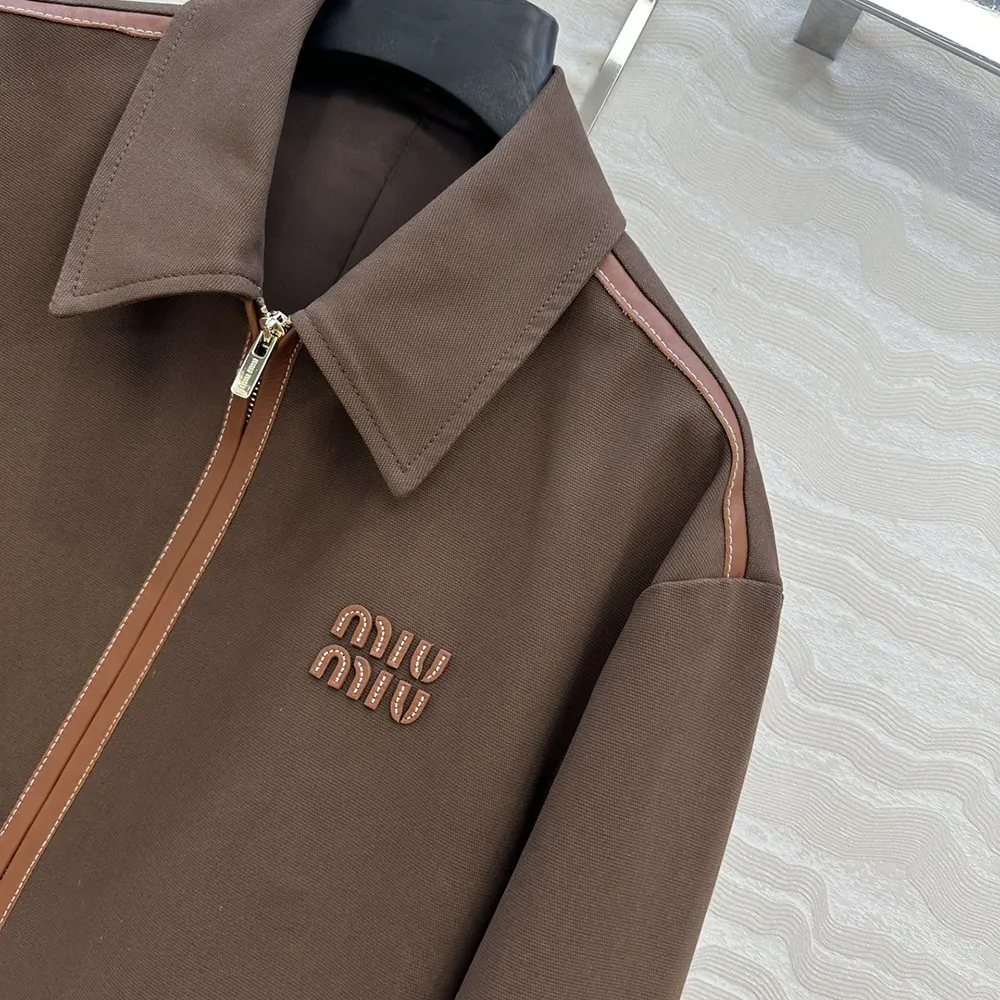Miu Miu Women Jacquard Canvas Blouson Jacket - image 6