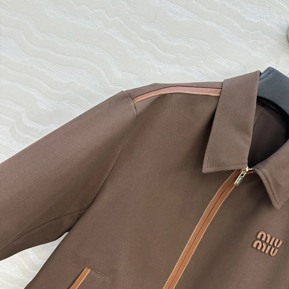 Miu Miu Women Jacquard Canvas Blouson Jacket - image 7
