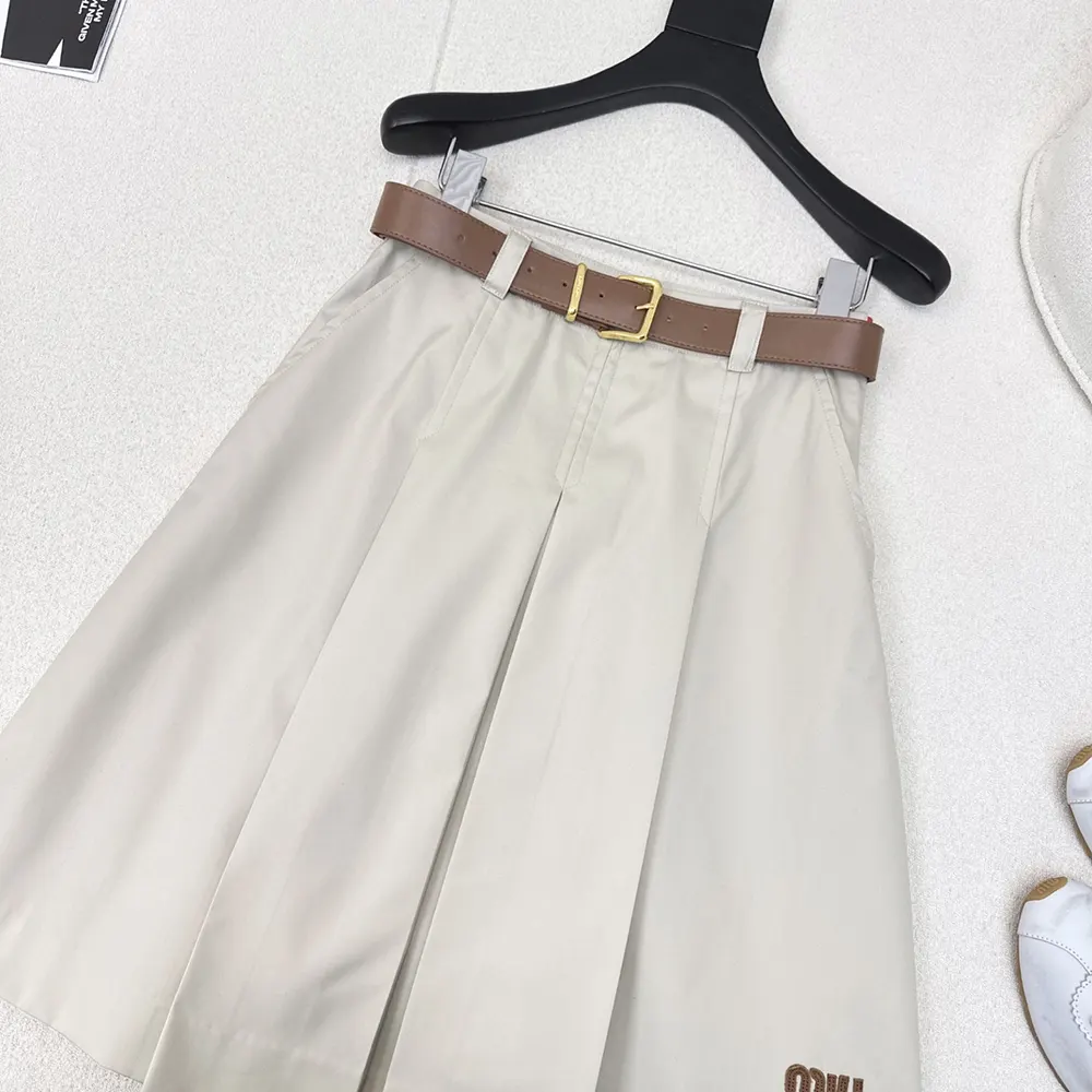 Miu Miu Women Panama Cotton Skirt - image 4