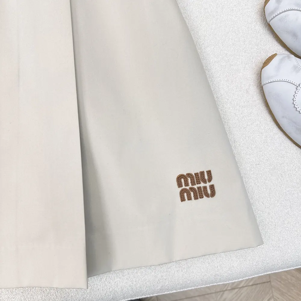 Miu Miu Women Panama Cotton Skirt - image 9