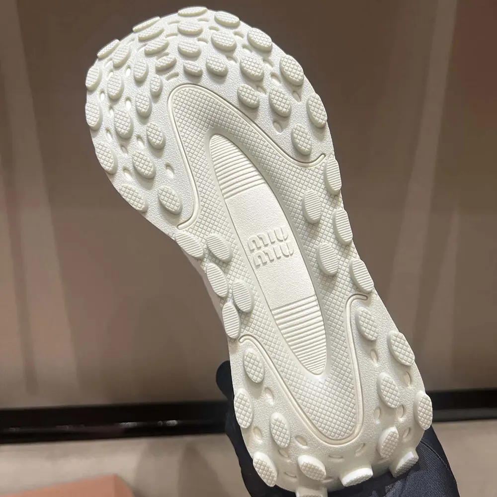 Miu Miu Women Technical Fabric Sneakers-White - image 10