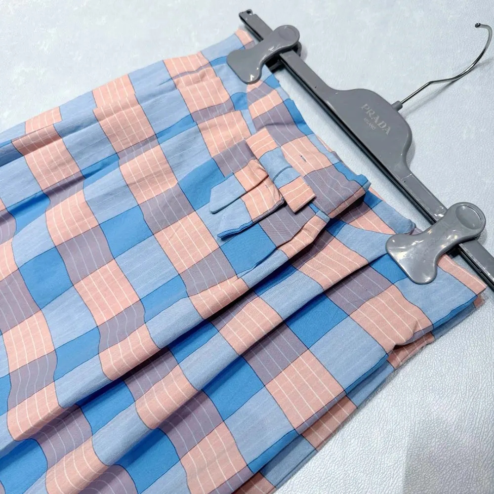 Prada Women Checked Poplin Midi-skirt - image 7