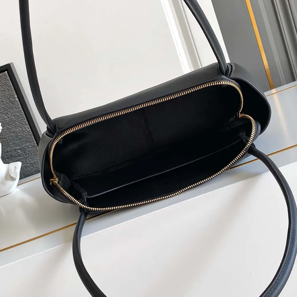 Prada Women Darling Medium Leather Shoulder Bag-Black - image 6