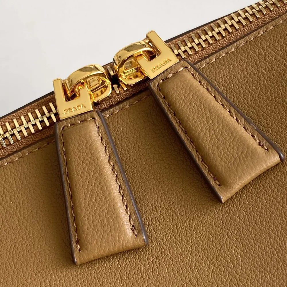 Prada Women Darling Medium Leather Shoulder Bag-Brown - image 9