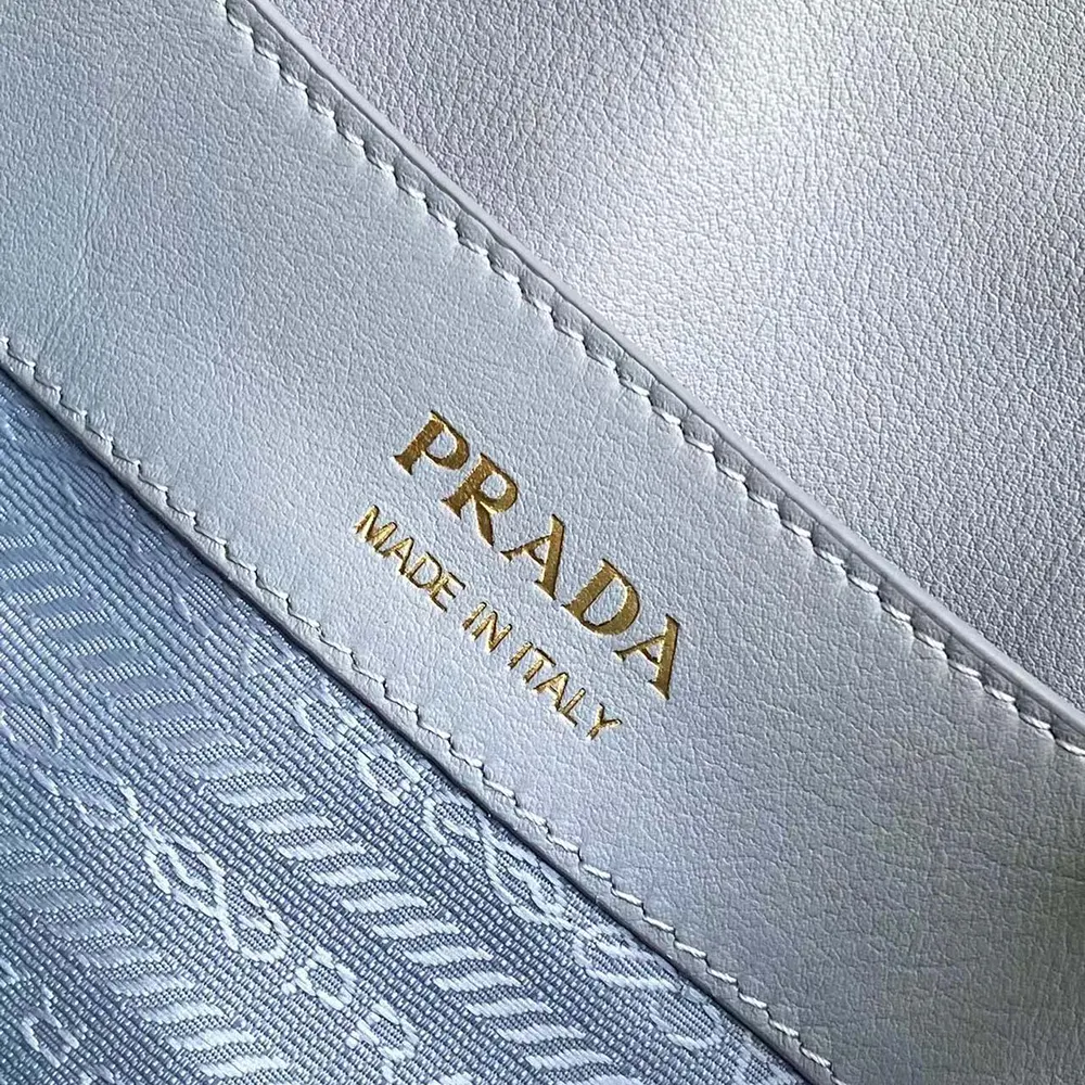 Prada Women Darling Medium Leather Shoulder Bag-Light Blue - image 10