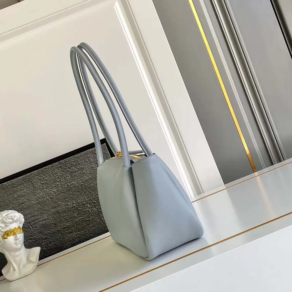 Prada Women Darling Medium Leather Shoulder Bag-Light Blue - image 4