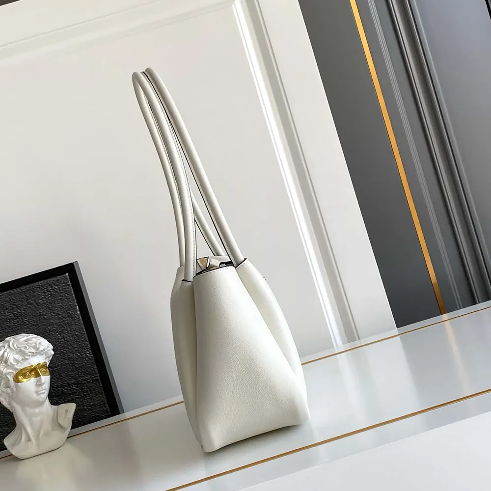 Prada Women Darling Medium Leather Shoulder Bag-White - image 4