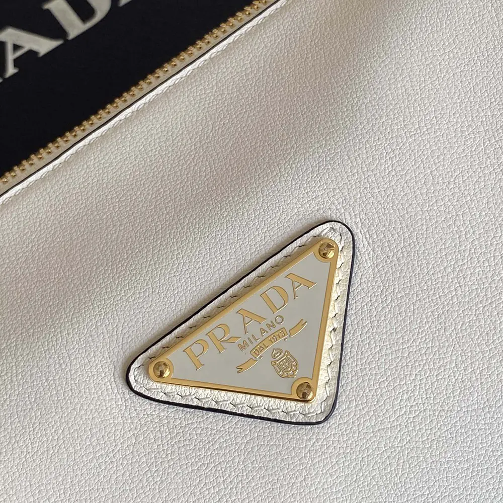 Prada Women Darling Medium Leather Shoulder Bag-White - image 9