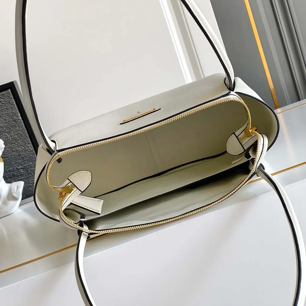 Prada Women Darling Medium Leather Shoulder Bag-White - image 6