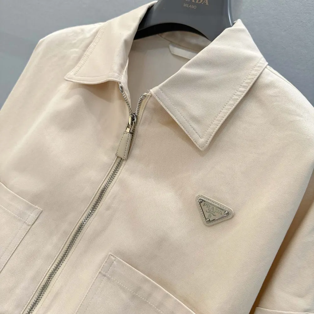 Prada Women Denim Blouson Jacket - image 5