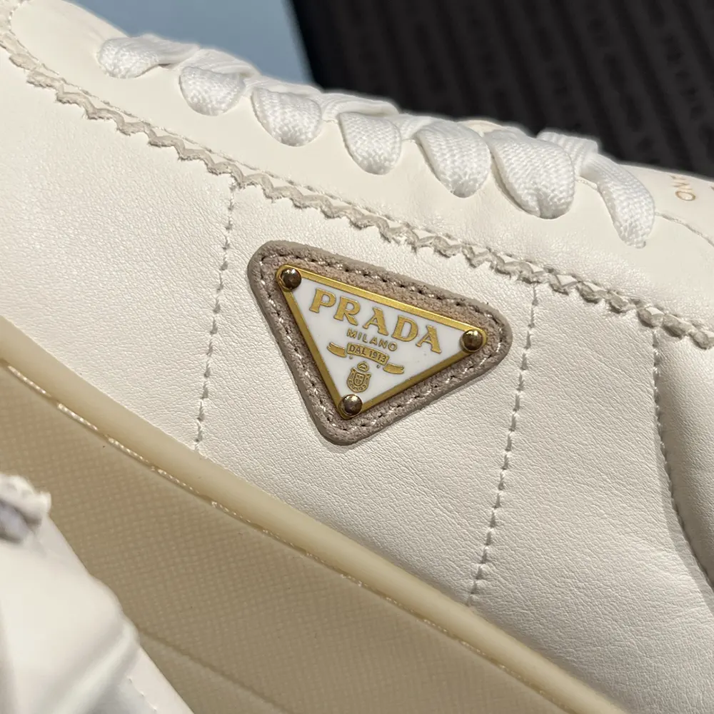 Prada Women Downtown Bold Nappa Leather And Suede Sneakers - image 8